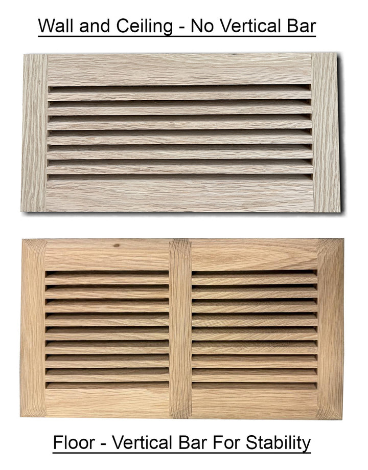 Wood Designs One Way Directional Insert Floor Registers Insert Grillworks, Inc - VCU