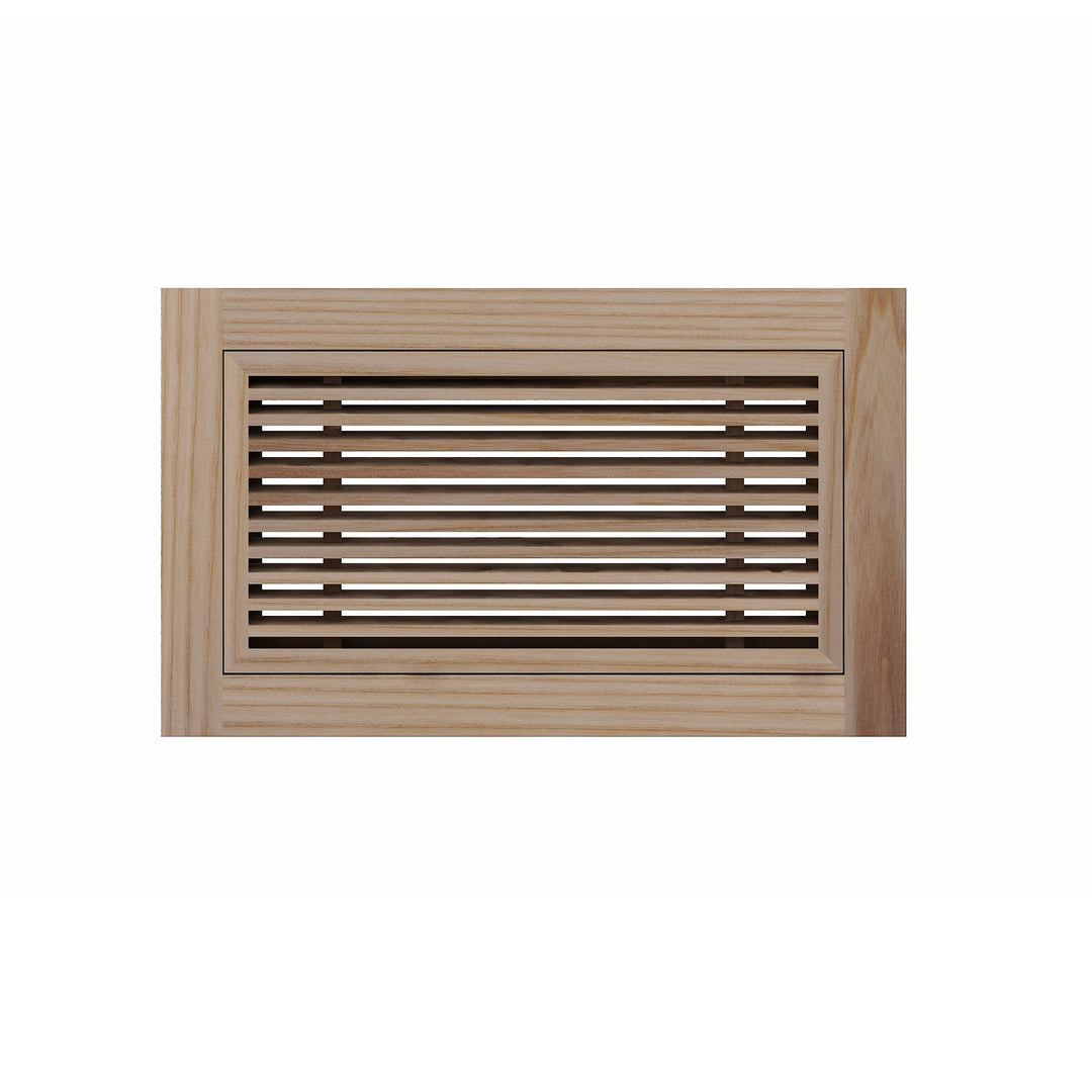 Angled Bar Floor Wood Grilles - Flush Mount with Frame Flush with Frame Grille Vexell - VCU