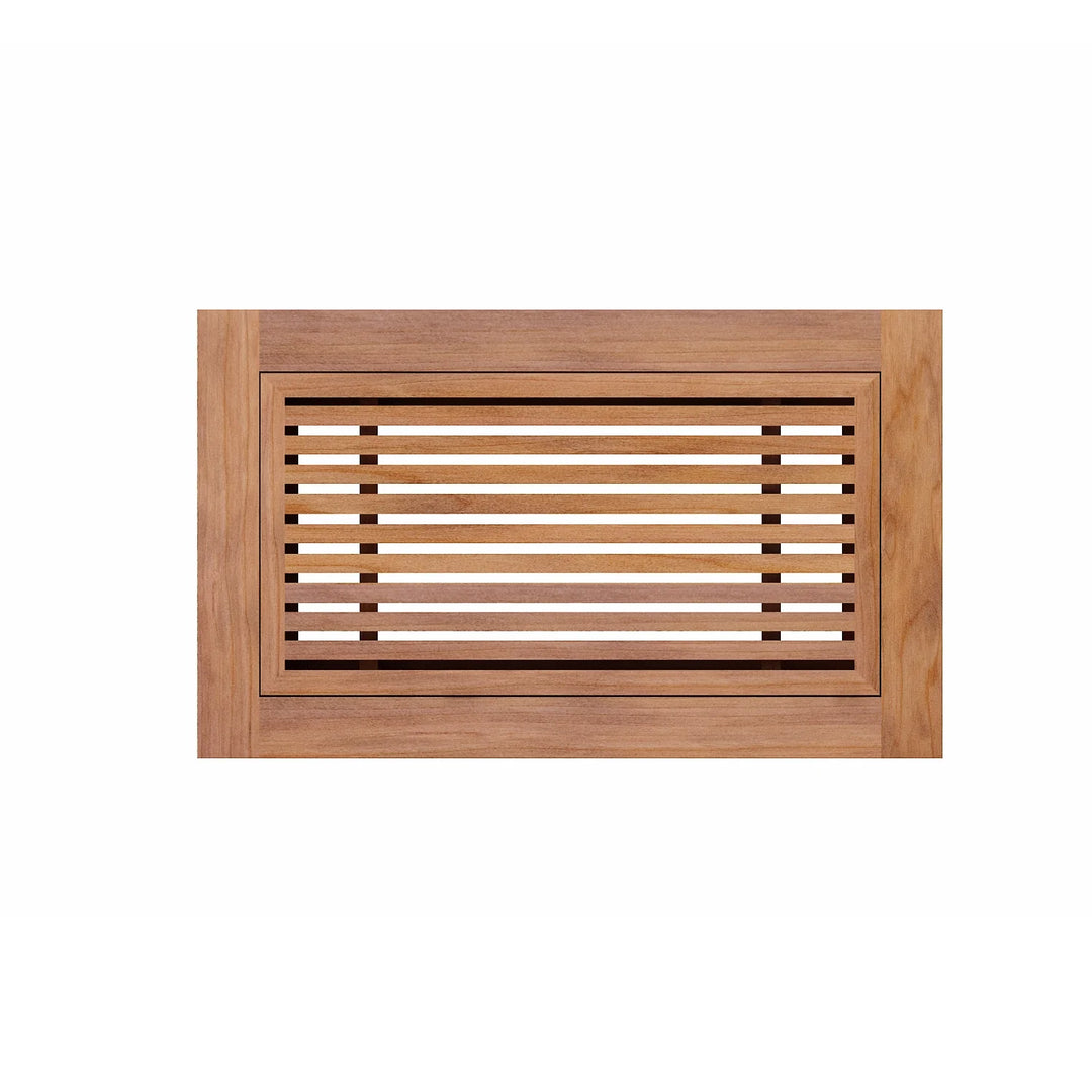 Linear Bar Floor Wood Grilles - Flush Mount with Frame Flush Grille Vexell - VCU 2.25 x 10 (4.75 x 12.5 Overall) Cherry