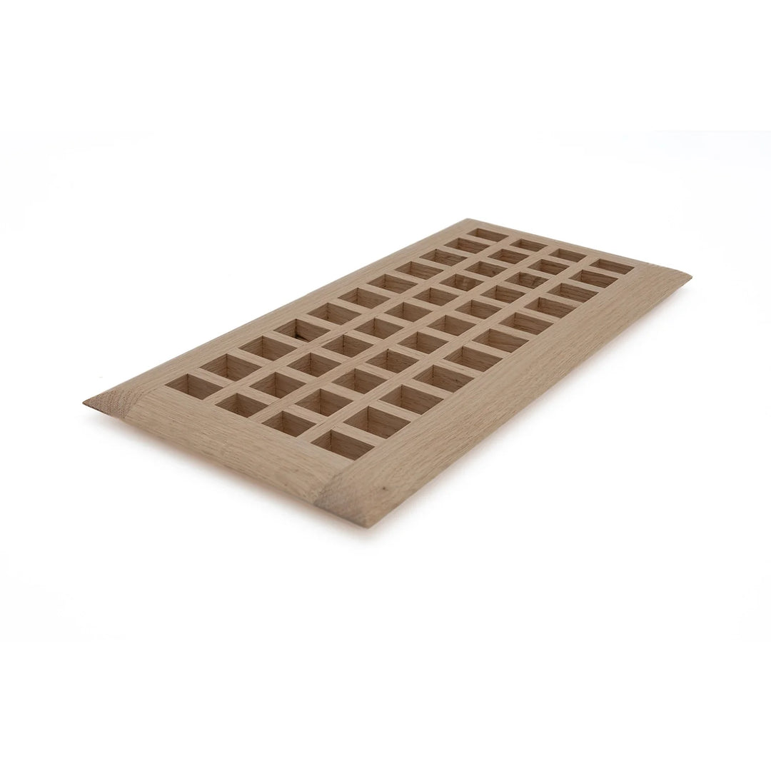 Wood Designs Grid Insert Floor Registers Insert Grillworks, Inc - VCU 2.5 x 10 (Overall 4 x 11.5) Red Oak