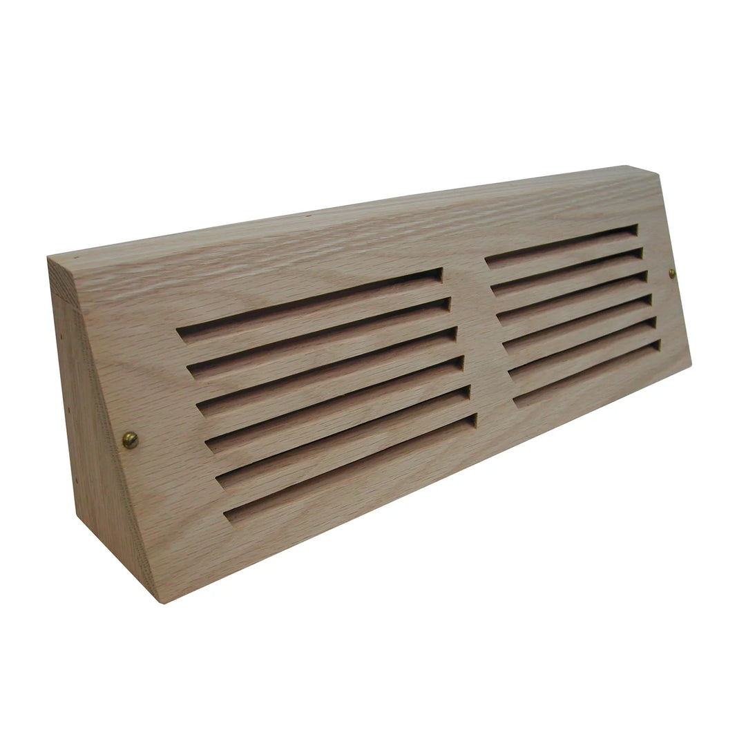 Horizontal Slot Baseboard Wood Vent Covers Baseboard Register/Return All American Wood Register Co - VCU 15" Length Red Oak-Standard