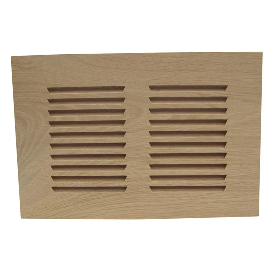 3/4" Thick Horizontal Slab Vent Covers Vent Cover All American Wood Register Co - VCU 2.25 x 10 (Overall 3.75 x 11.188) Ash-Standard