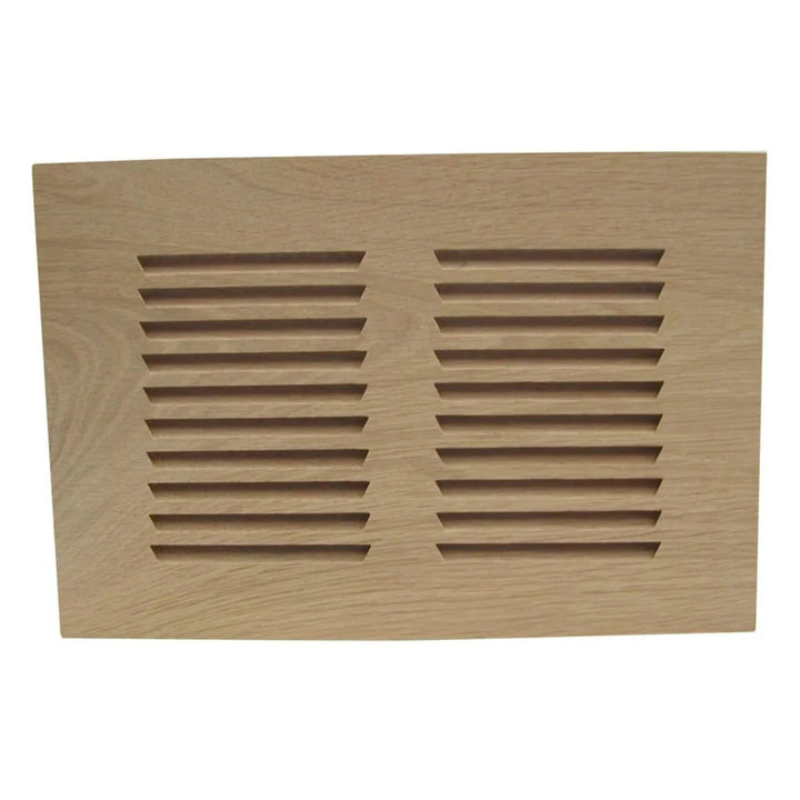 3/4" Thick Horizontal Slab Vent Covers Vent Cover All American Wood Register Co - VCU 2.25 x 10 (Overall 3.75 x 11.188) Ash-Standard