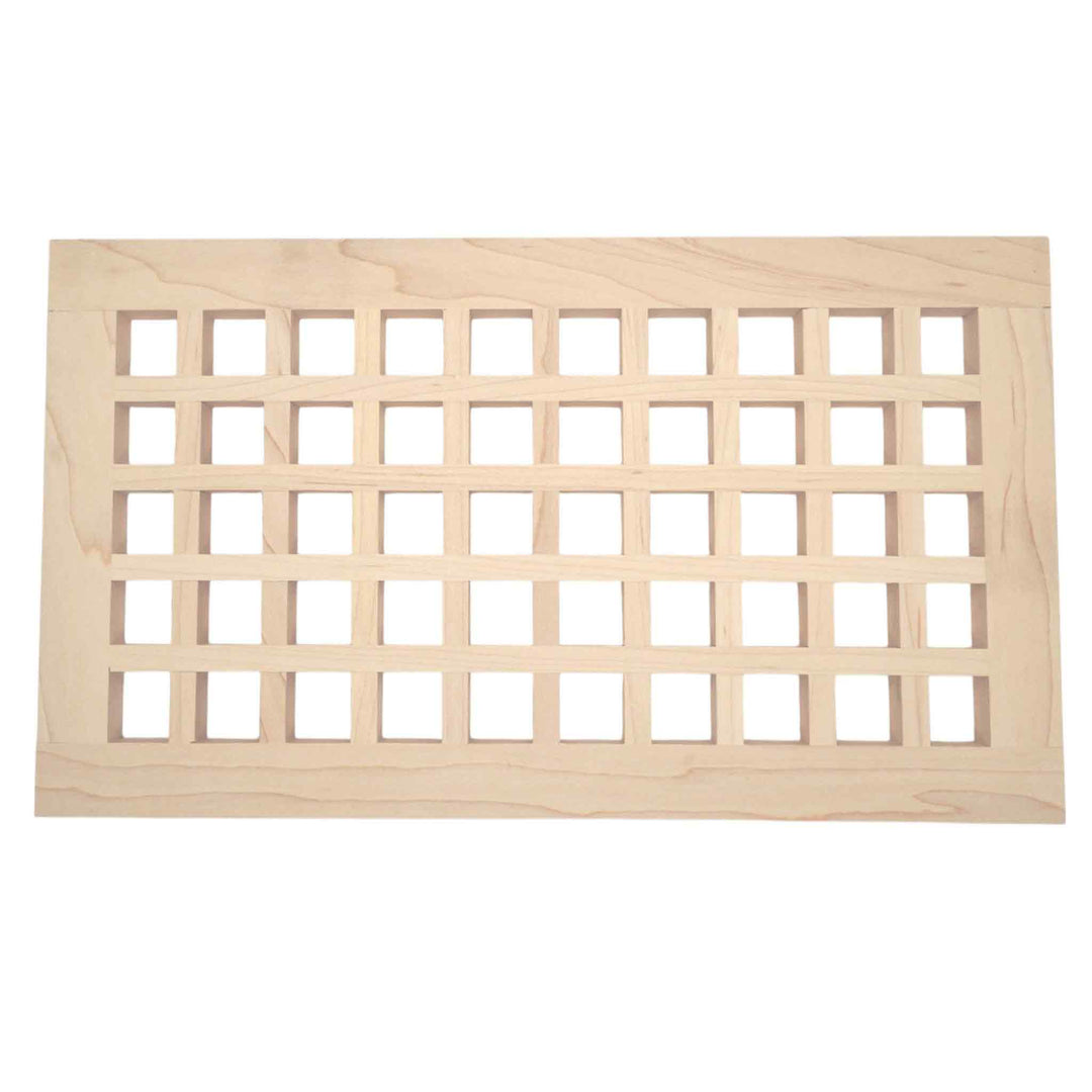 Wood Designs Grid Flush Mount Slab Floor Registers Flush No Frame Vent Cover Grillworks, Inc - VCU