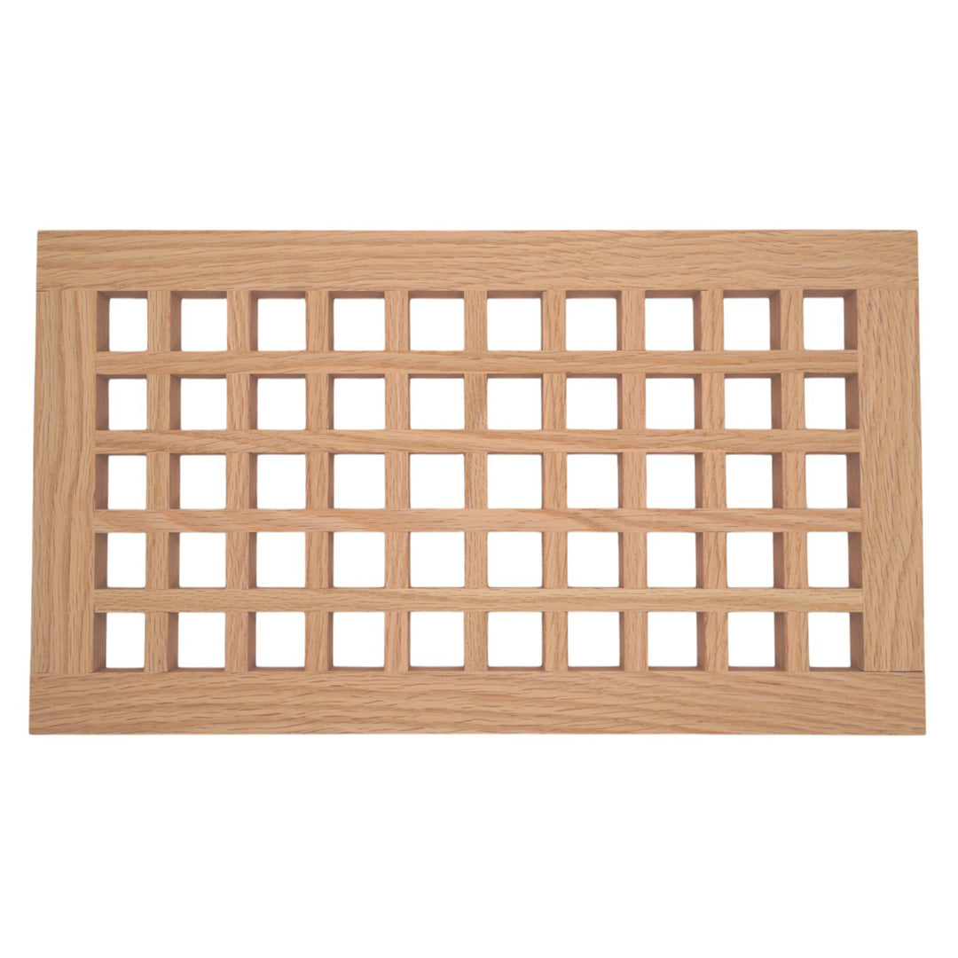 Wood Designs Grid Flush Mount Slab Floor Registers Flush No Frame Vent Cover Grillworks, Inc - VCU