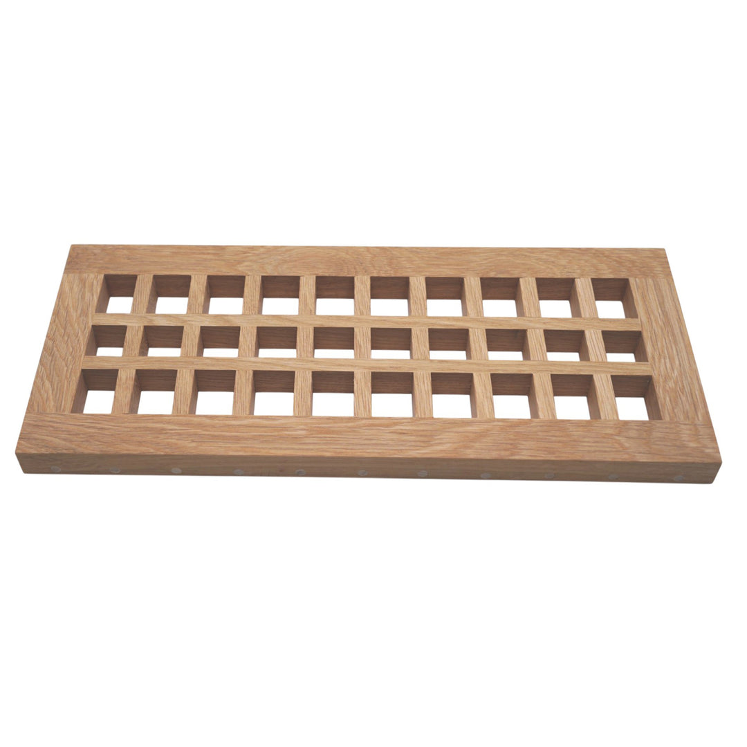 Wood Designs Grid Flush Mount Slab Floor Registers Flush No Frame Vent Cover Grillworks, Inc - VCU