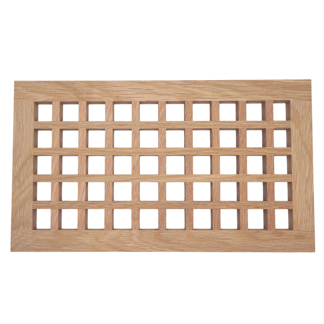 Wood Designs Grid Flush Mount Slab Floor Registers Flush No Frame Vent Cover Grillworks, Inc - VCU