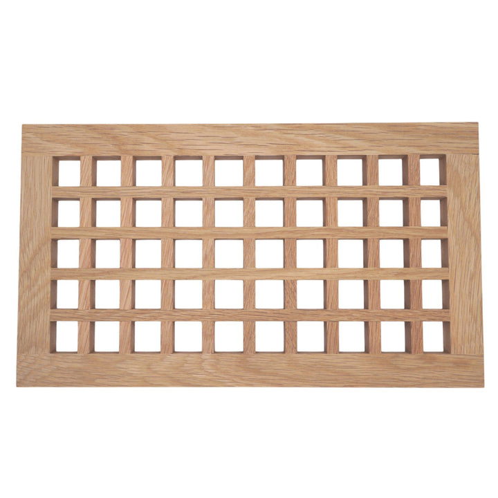 Wood Designs Grid Flush Mount Slab Floor Registers Flush No Frame Vent Cover Grillworks, Inc - VCU