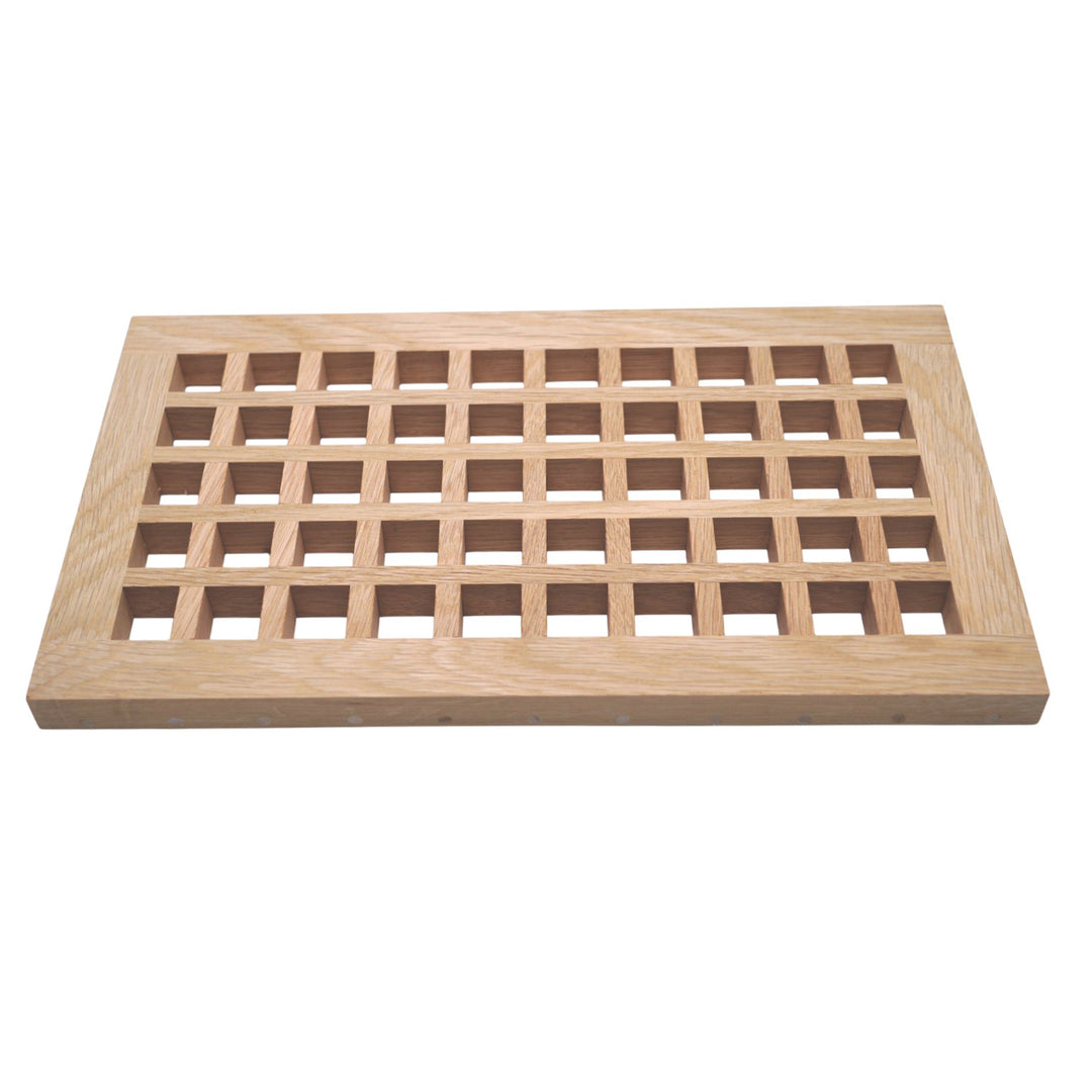 Wood Designs Grid Flush Mount Slab Floor Registers Flush No Frame Vent Cover Grillworks, Inc - VCU