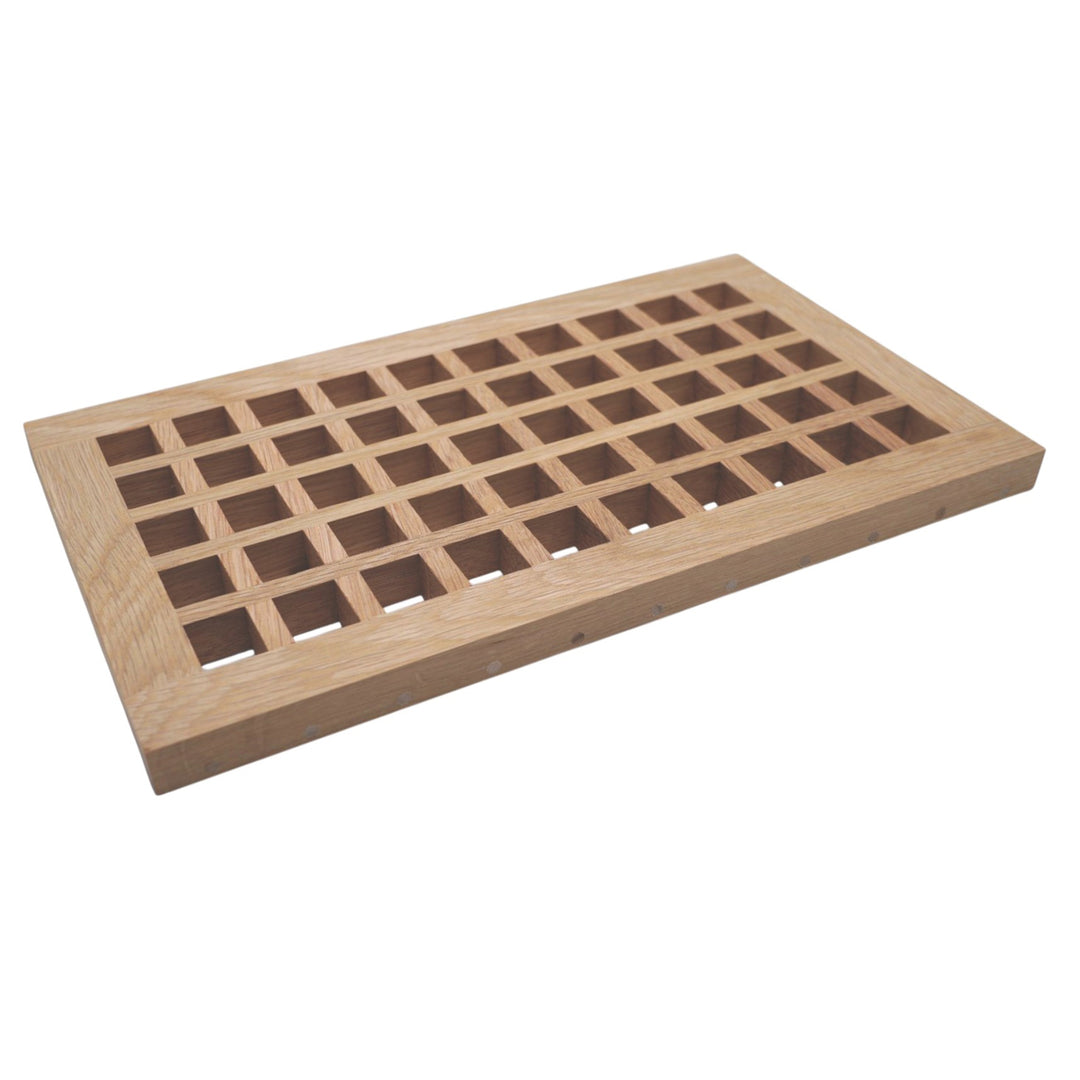 Wood Designs Grid Flush Mount Slab Floor Registers Flush No Frame Vent Cover Grillworks, Inc - VCU