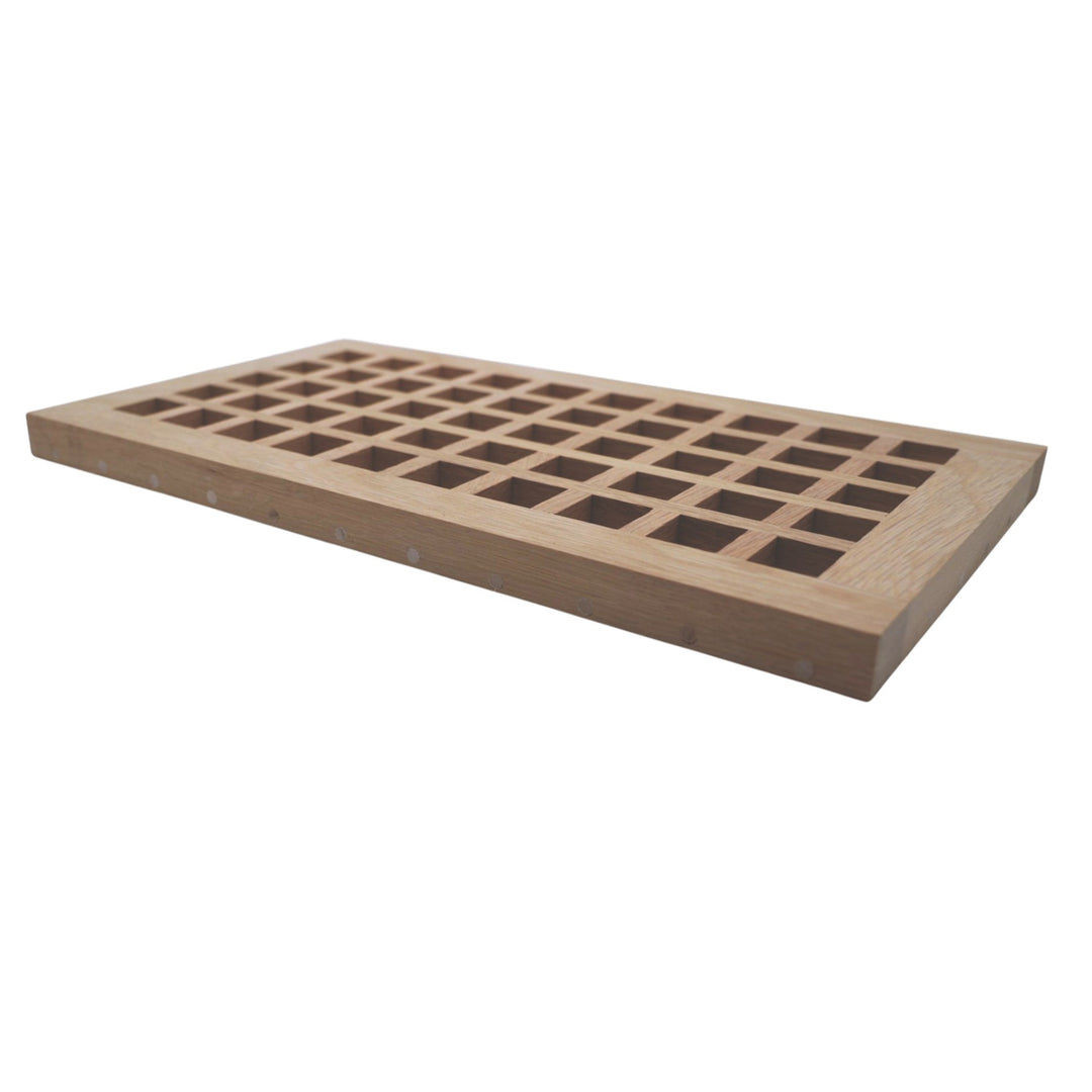 Wood Designs Grid Flush Mount Slab Floor Registers Flush No Frame Vent Cover Grillworks, Inc - VCU