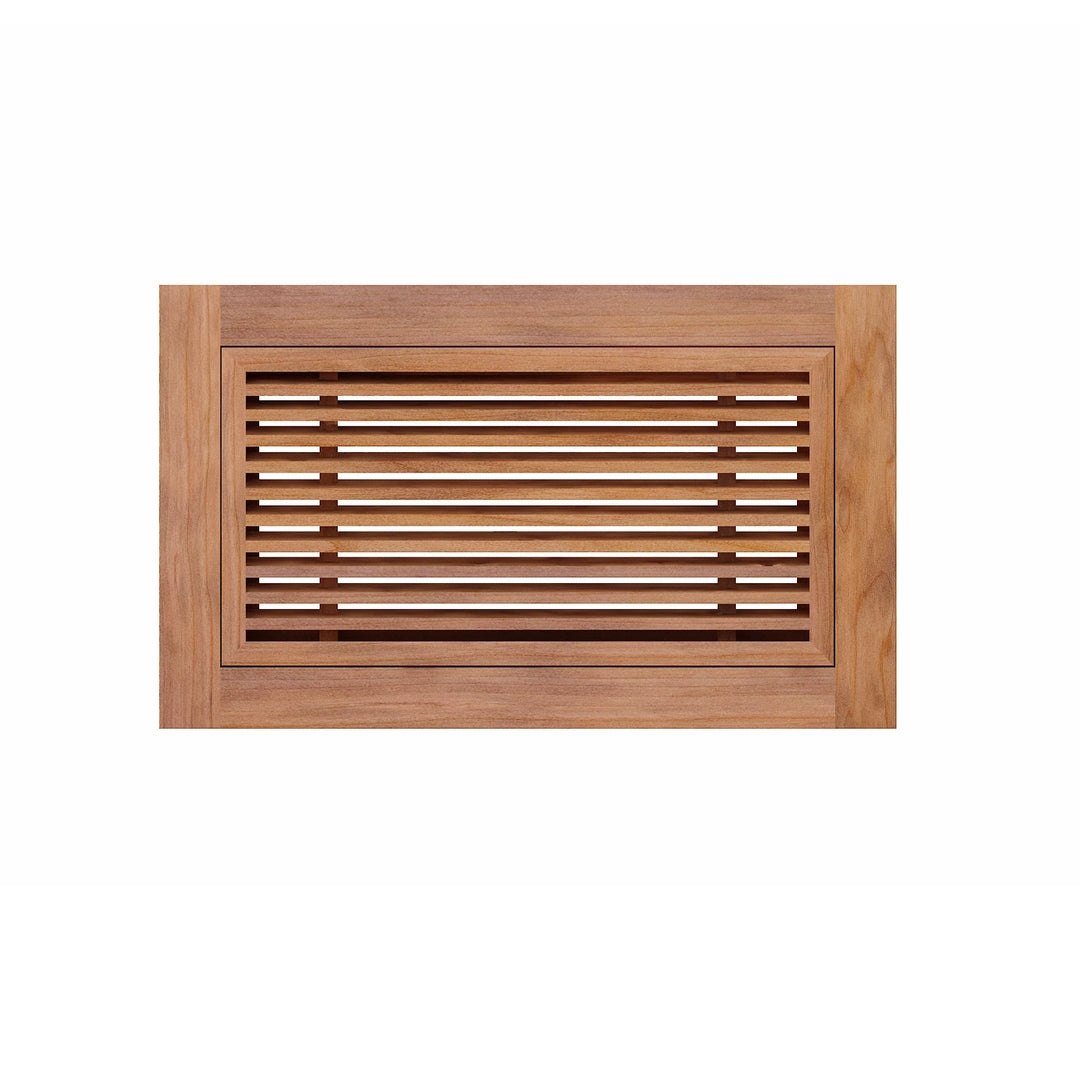 Angled Bar Floor Wood Grilles - Flush Mount with Frame Flush with Frame Grille Vexell - VCU