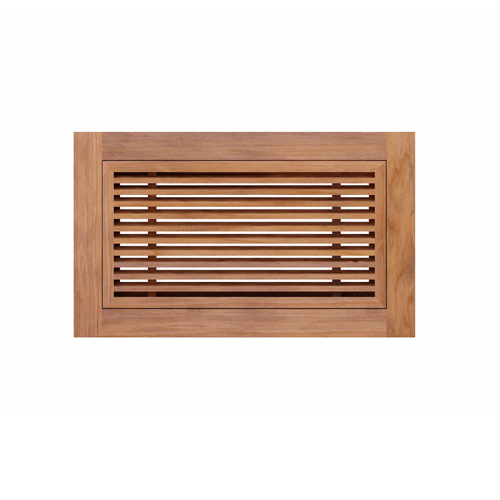 Angled Bar Floor Wood Grilles - Flush Mount with Frame Flush with Frame Grille Vexell - VCU