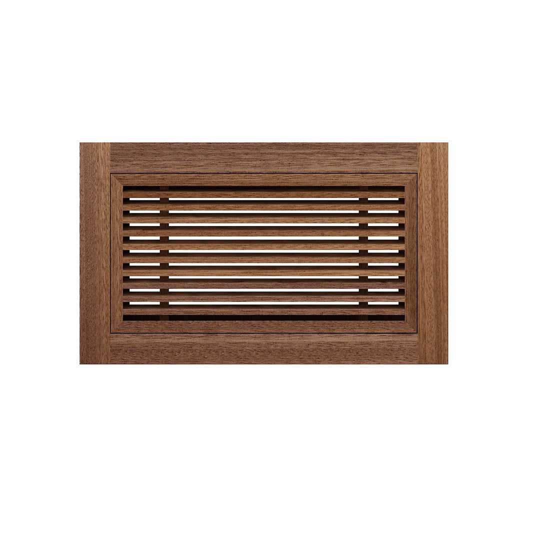 Angled Bar Floor Wood Grilles - Flush Mount with Frame Flush with Frame Grille Vexell - VCU
