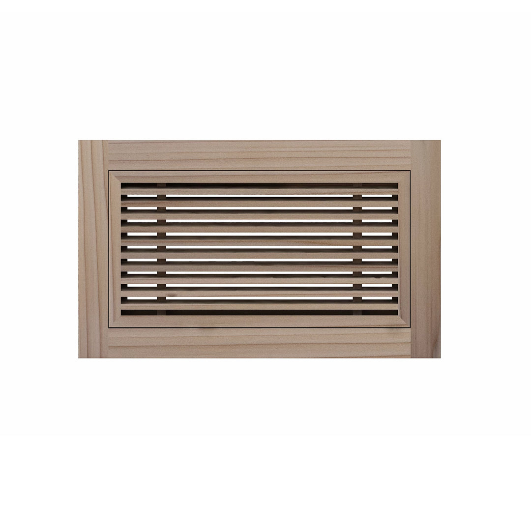 Angled Bar Floor Wood Grilles - Flush Mount with Frame Flush with Frame Grille Vexell - VCU