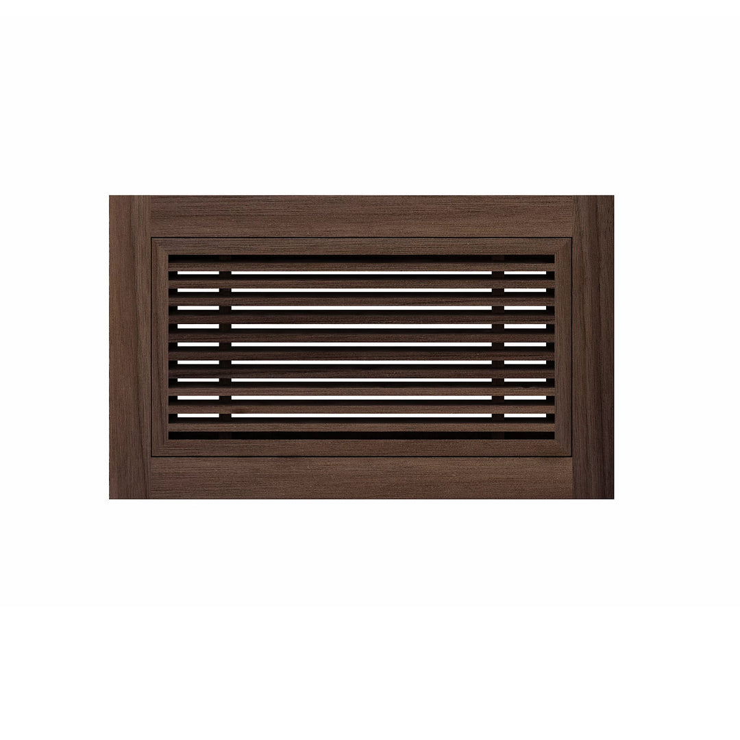 Angled Bar Floor Wood Grilles - Flush Mount with Frame Flush with Frame Grille Vexell - VCU
