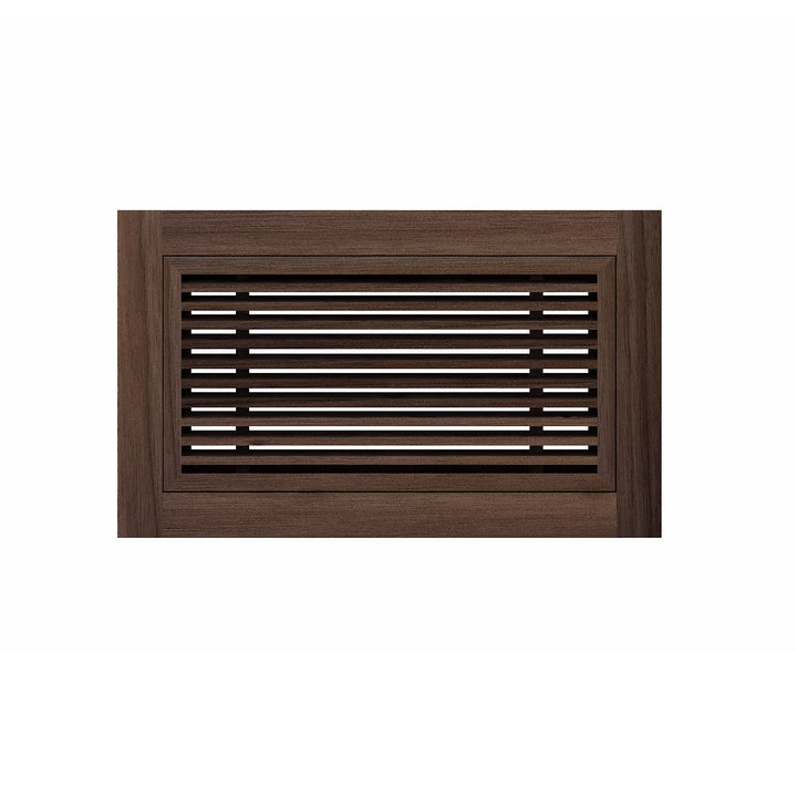 Angled Bar Floor Wood Grilles - Flush Mount with Frame Flush with Frame Grille Vexell - VCU