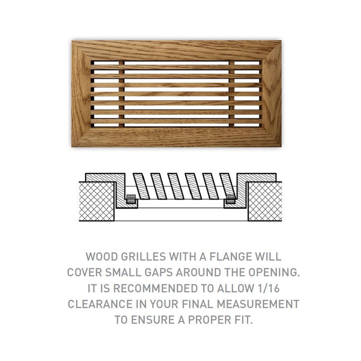 Angled Bar Surface Mount Wood Grilles - Ceiling and Wall Surface Mount Grille Vexell - VCU