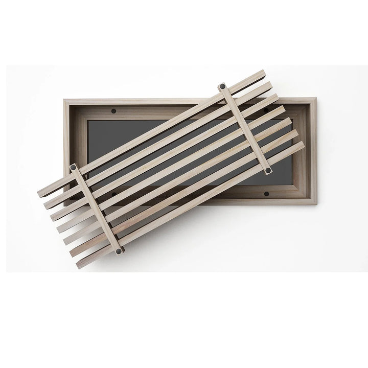 Beveled Bar Inset - Flush Mount Removable Core Wood Grilles - Ceiling and Wall Vent Cover Vexell - VCU 2.25 x 10 Ash