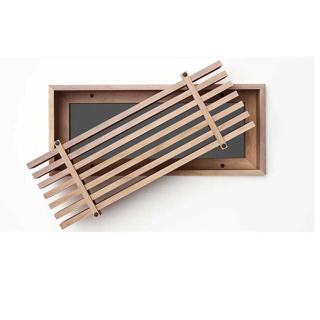 Beveled Bar Inset - Flush Mount Removable Core Wood Grilles - Ceiling and Wall Vent Cover Vexell - VCU 2.25 x 10 Cherry