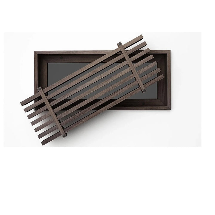 Beveled Bar Inset - Flush Mount Removable Core Wood Grilles - Ceiling and Wall Vent Cover Vexell - VCU 2.25 x 10 Walnut