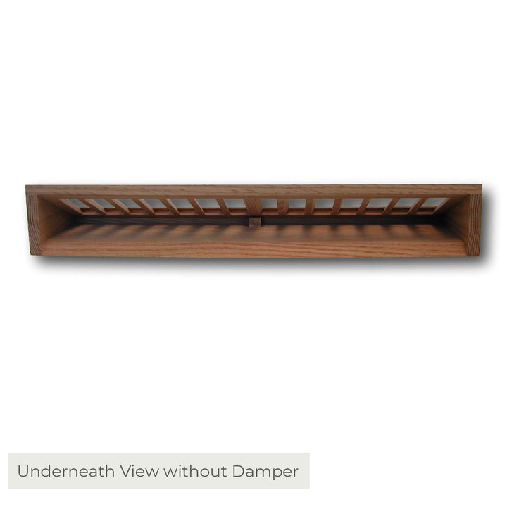 Vertical Slot Baseboard Wood Vent Covers Baseboard Register/Return All American Wood Register Co - VCU